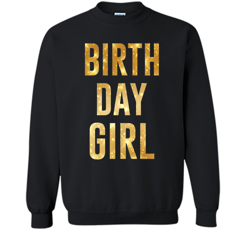 Birthday Girl T-Shirt Gold Glitter Inspired Birthday Shirt