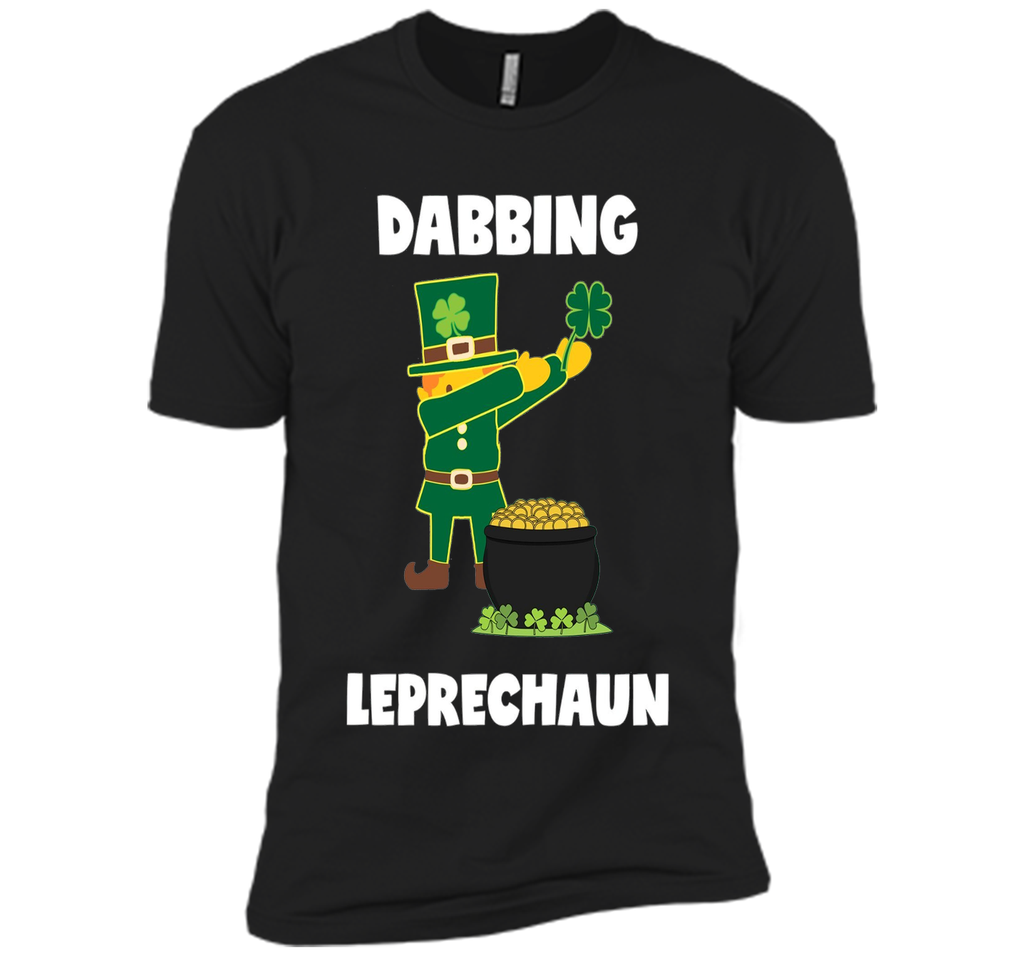 Dabbing Leprechaun St. Patricks Day Tshirt for Boys Girls
