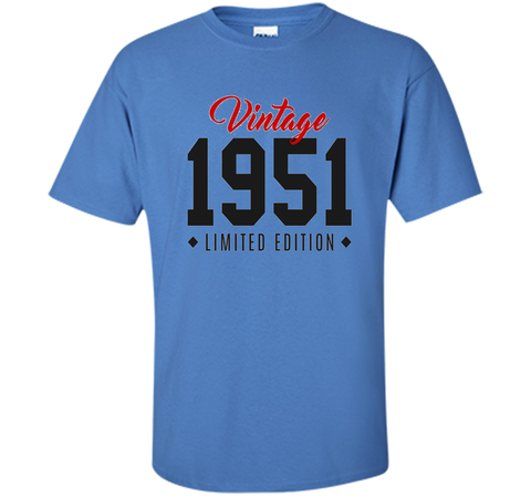 65th Birthday Gift T-Shirt Vintage 1951 Limited Edition Red