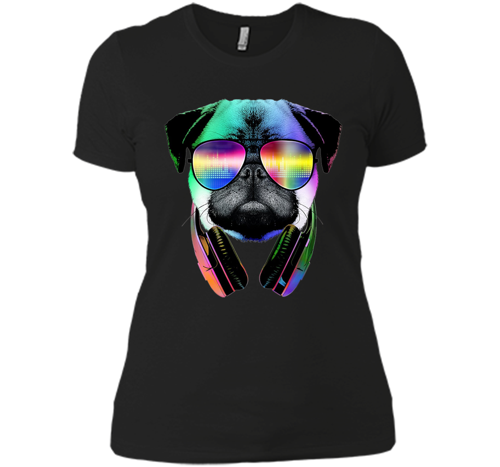 Original: Music Lover Pug - Dog Lovers T-Shirt - 2016