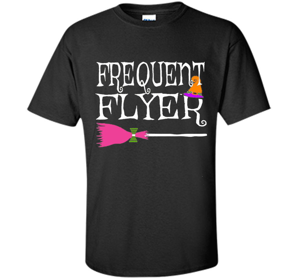 Frequent Flyer Witch Funny Cute Halloween T-Shirt