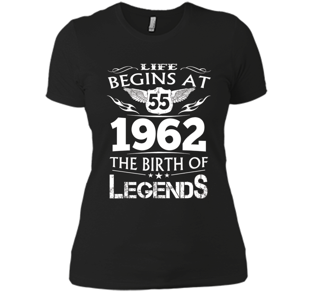 Life Begins At 55 1962 The Birth Of Legends T-Shirt cool shirt