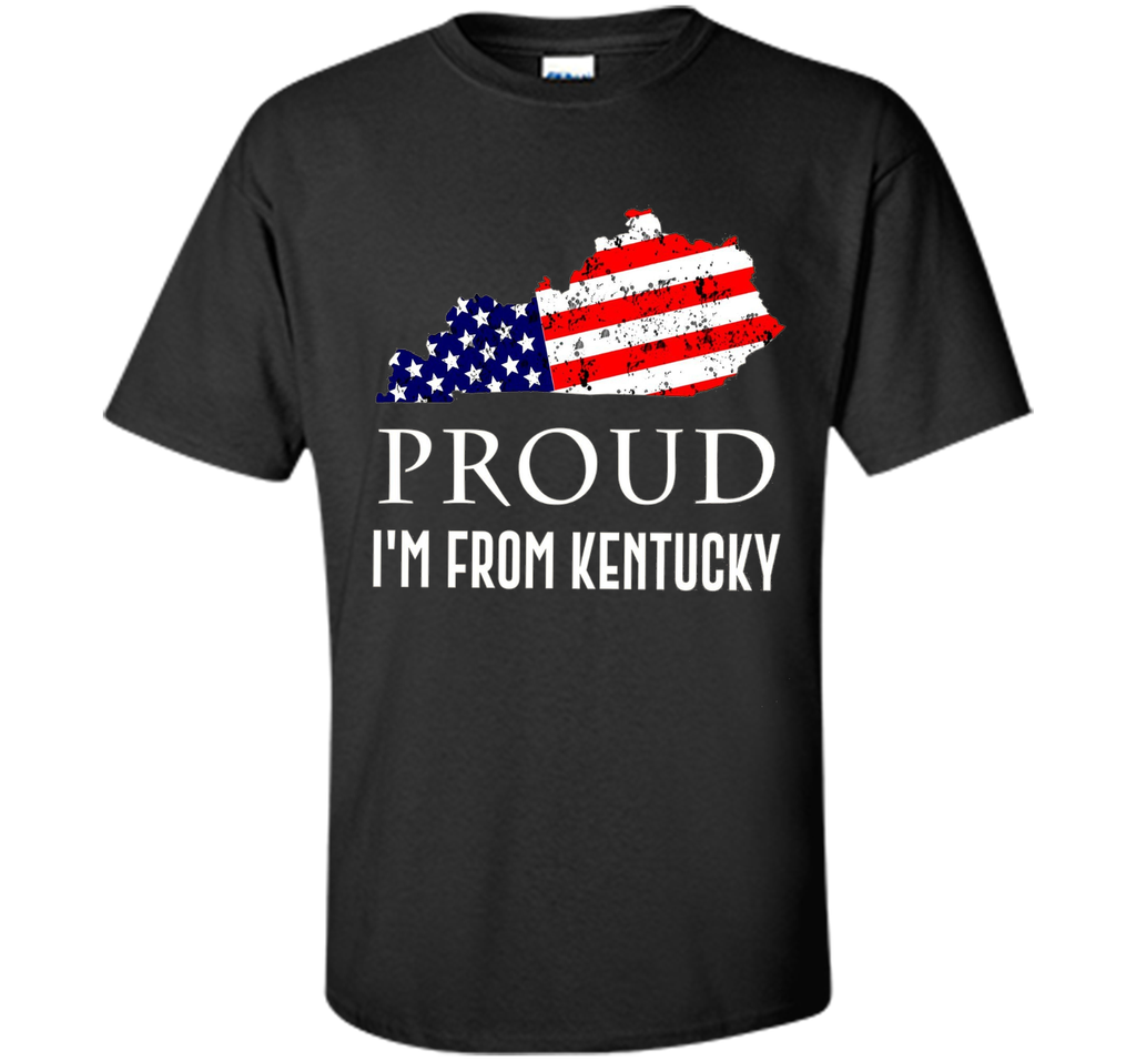 Proud of Kentucky-US flag Independence day Tshirt