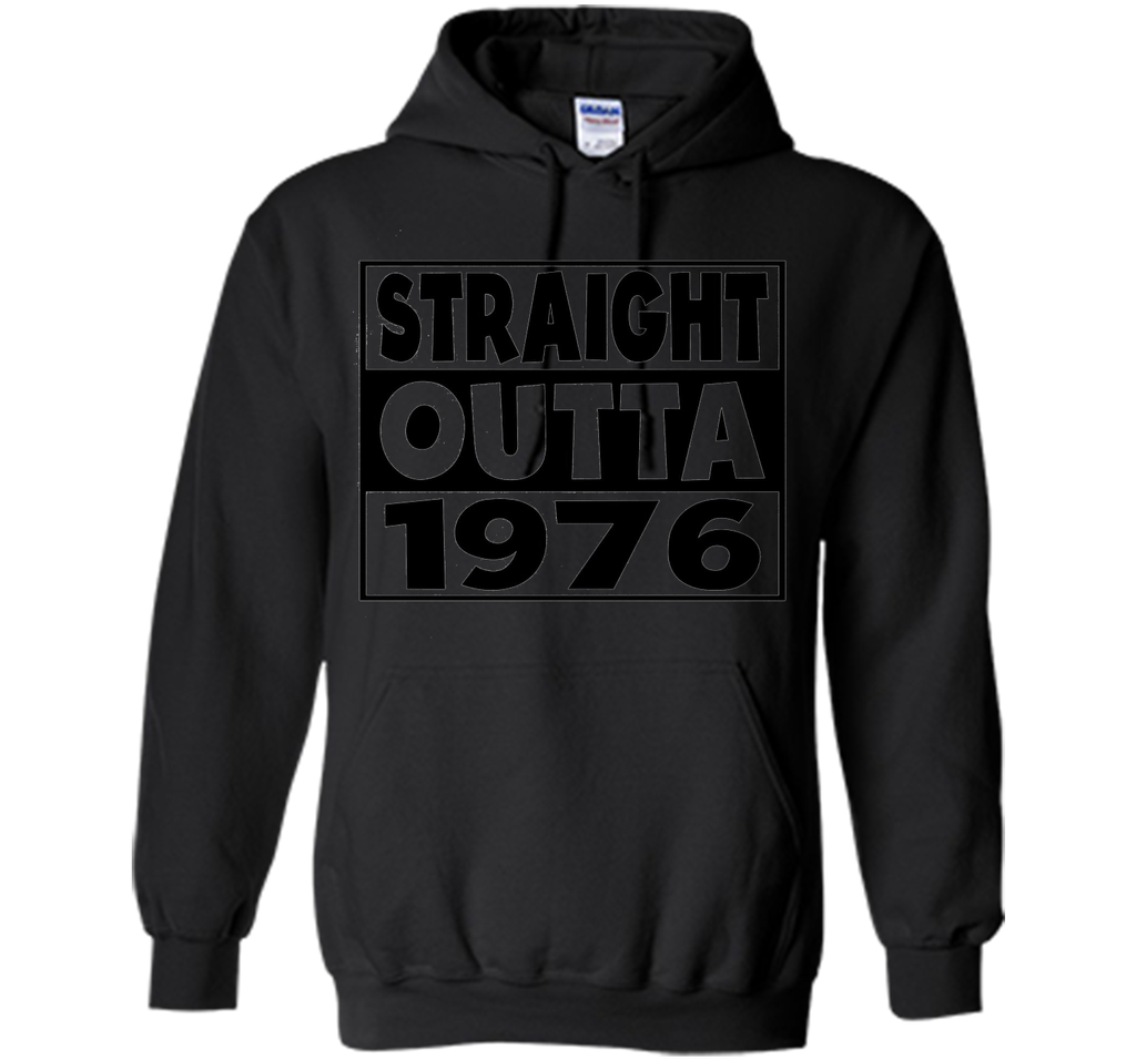 41st Birthday Gift T-Shirt Straight Outta 1976 White