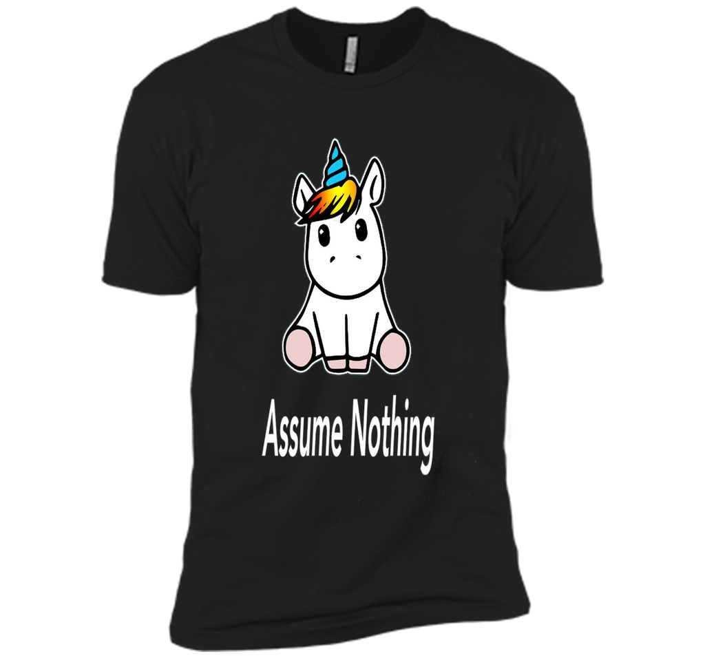 Unicorn Dab Assume Nothing Transgender Pride T-Shirt shirt