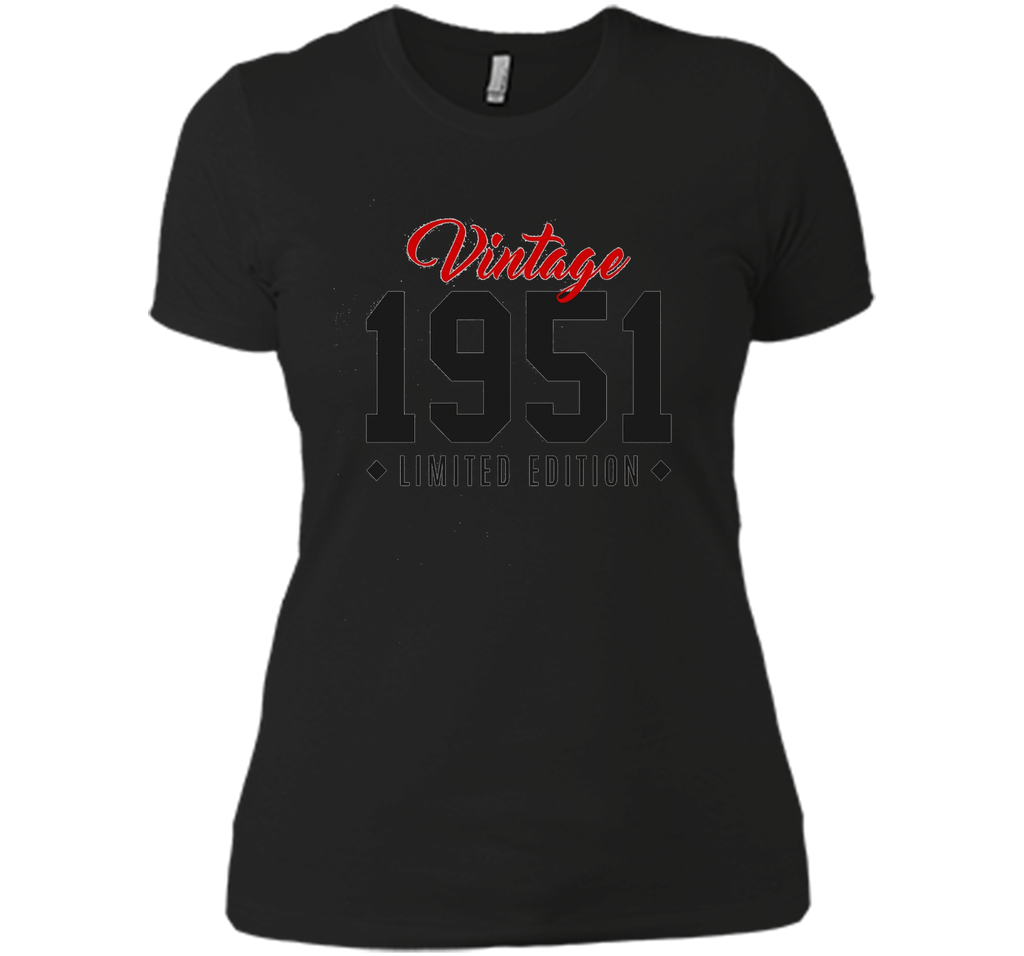 65th Birthday Gift T-Shirt Vintage 1951 Limited Edition Red