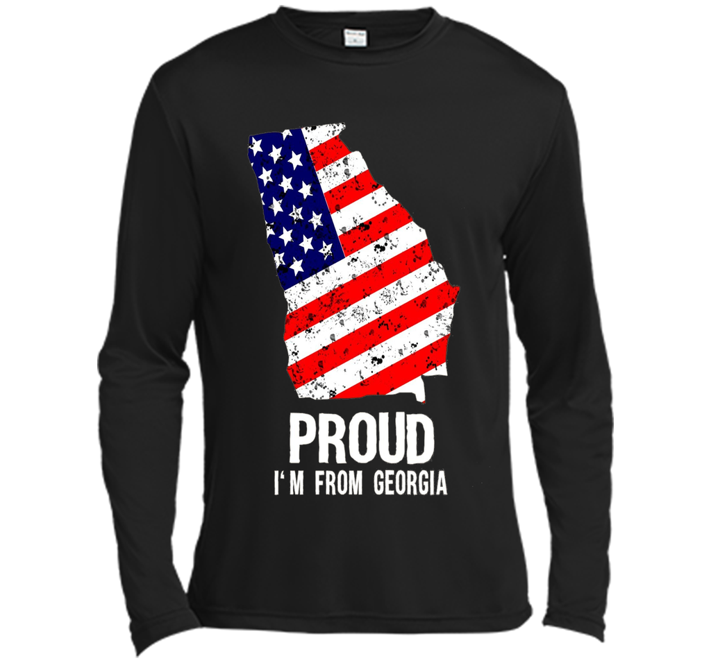 Proud of Georgia  -US flag Independence day Tshirt