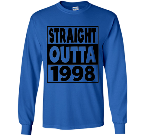 19th Birthday Gift T-Shirt Straight Outta 1998 White