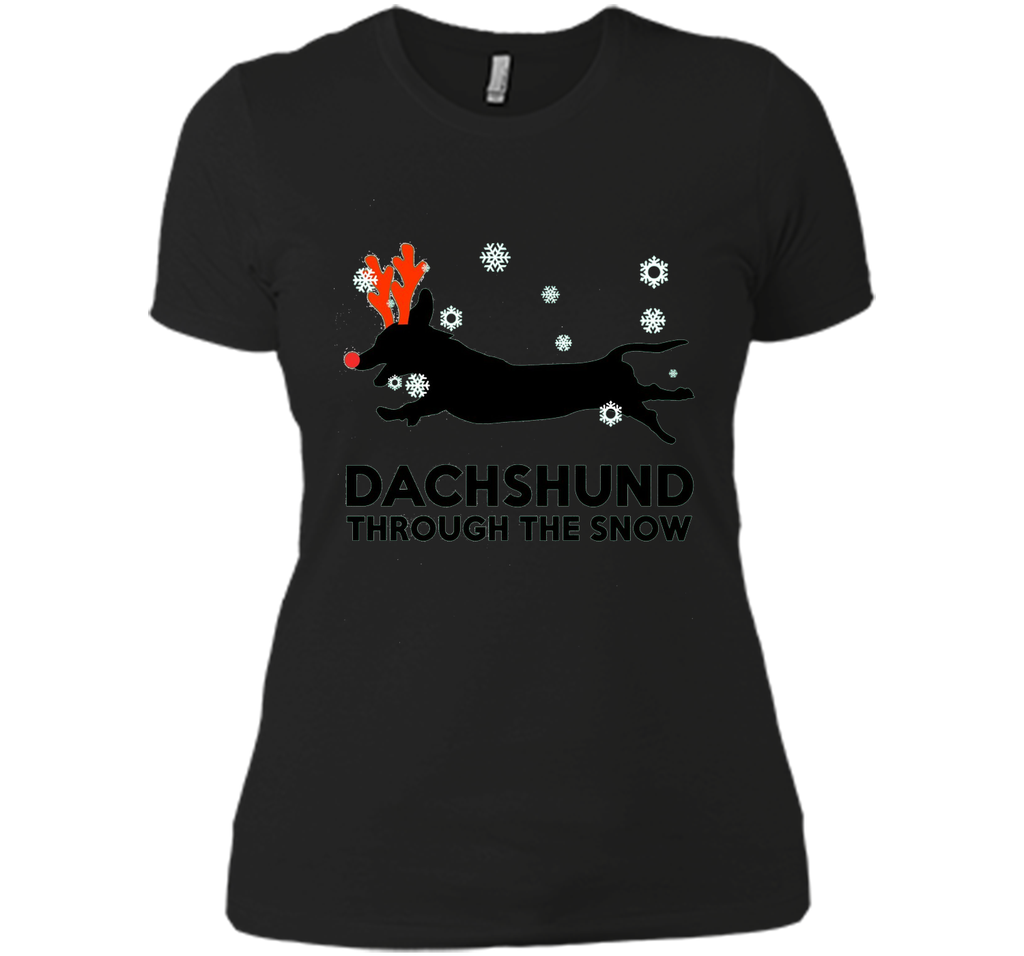 Dachshund Through The Snow Shirt Xmas Christmas Shirts