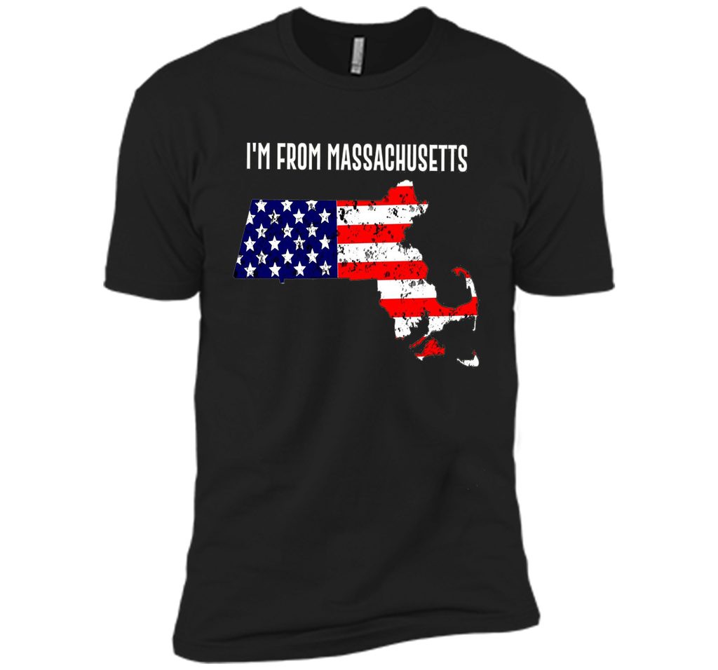 Proud of Massachusetts-US flag Independence day Tshirt
