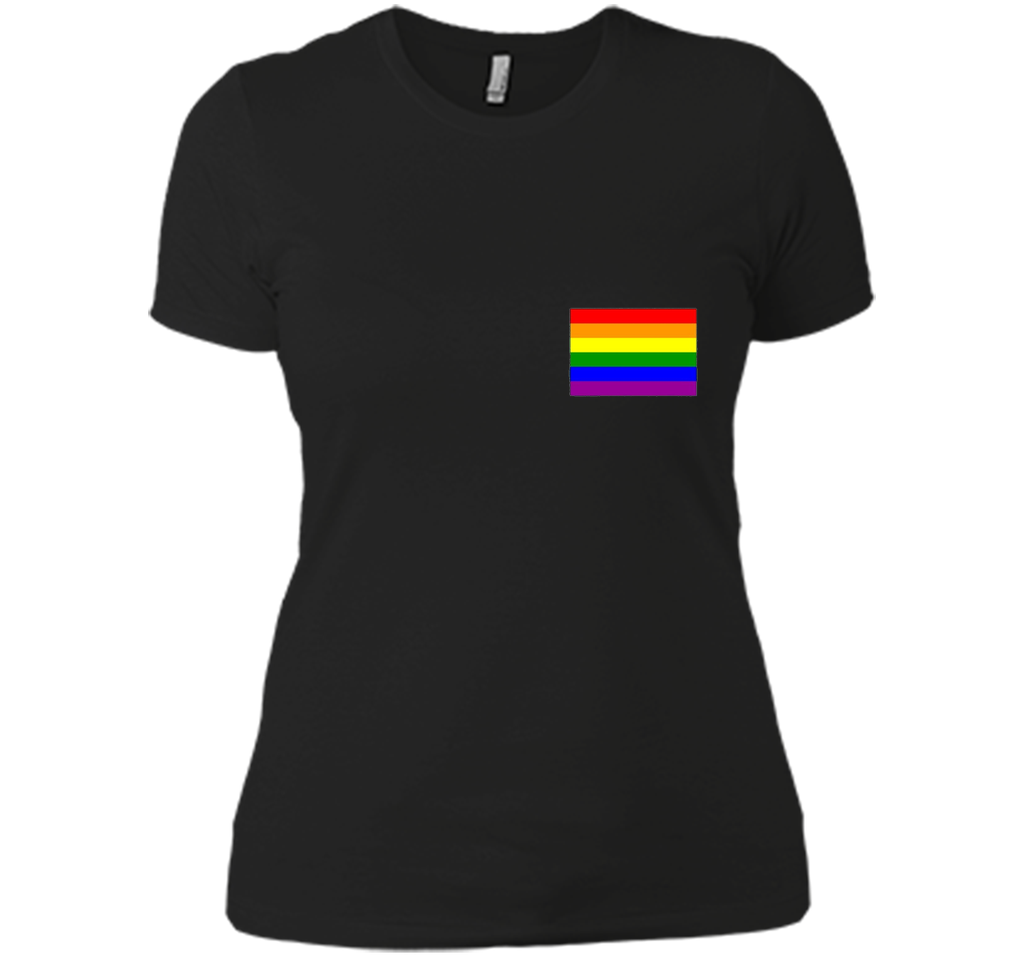 Gay Pride Flag Pocket Tee T-Shirt