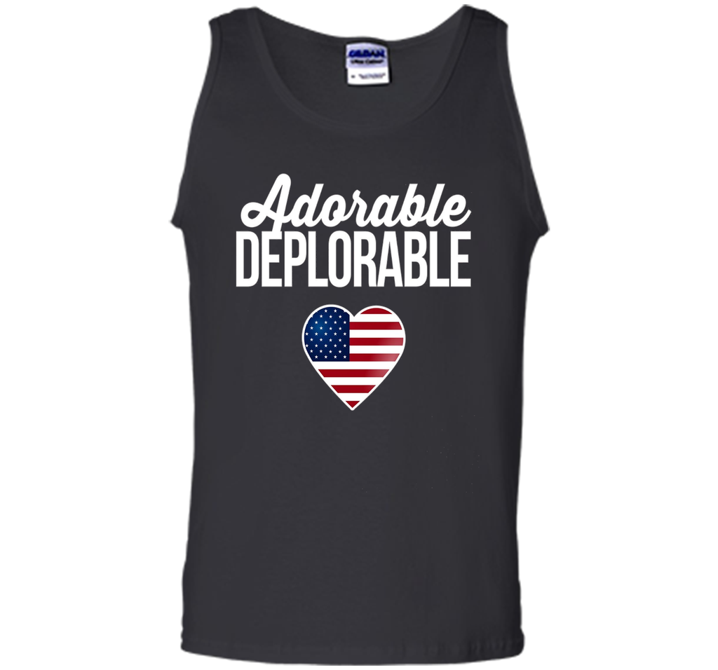 USA Flag Heart Adorable Deplorable Shirt Deplorable T