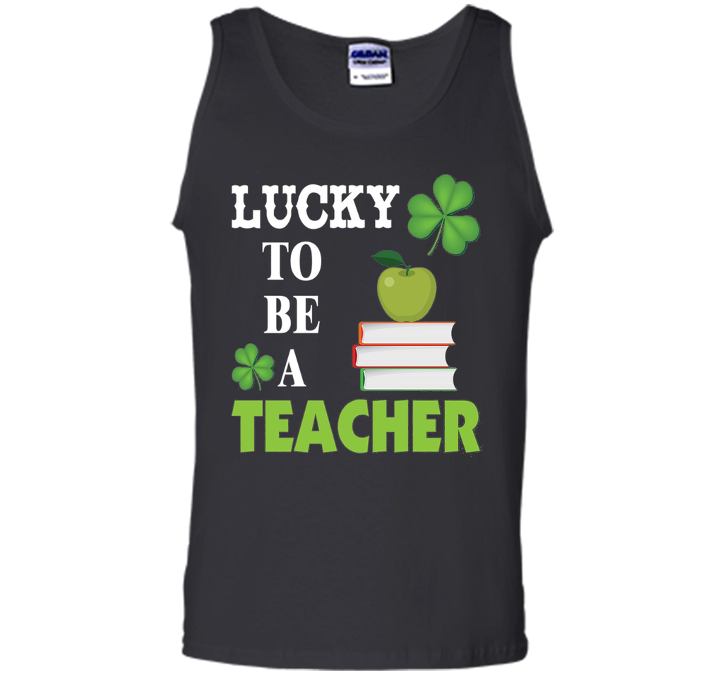 Lucky to be a Teacher St Patricks Day T-Shirt Shamrocks
