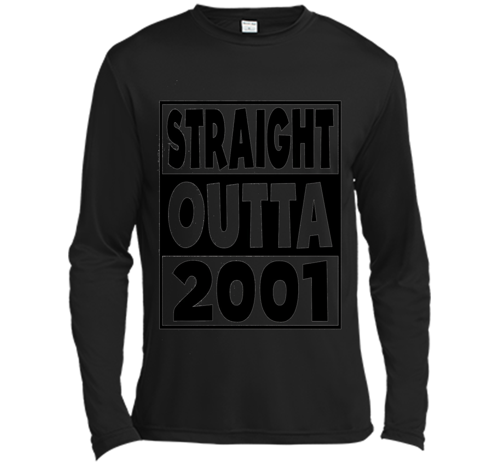 16th Birthday Gift T-Shirt Straight Outta 2001 White