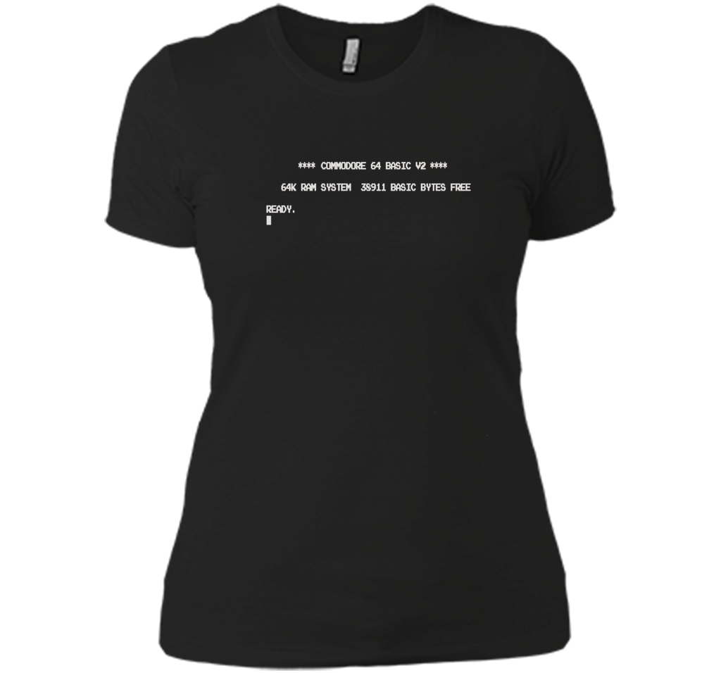 Retro C=64 Boot Screen Graphic Tee Shirt Vintage T-Shirt