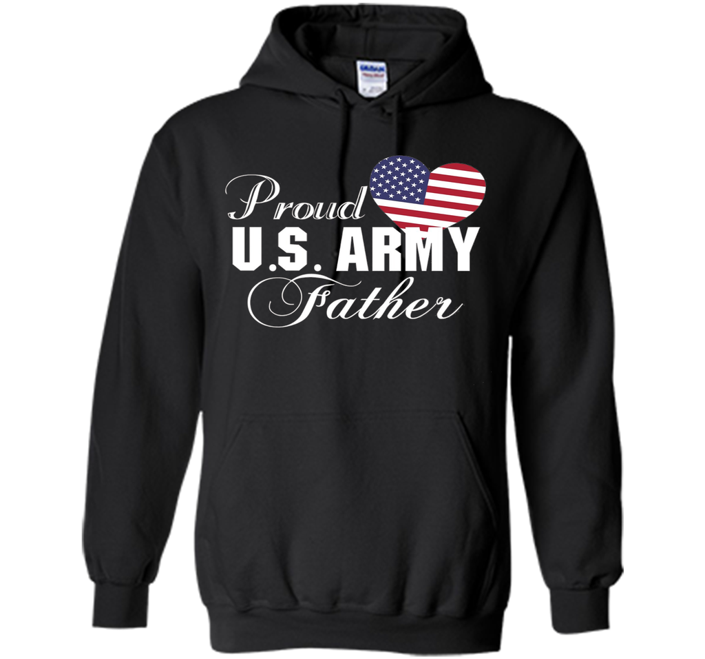 Mens Gift for Father's Day - Proud U.S. Army Father Heart T-shirt