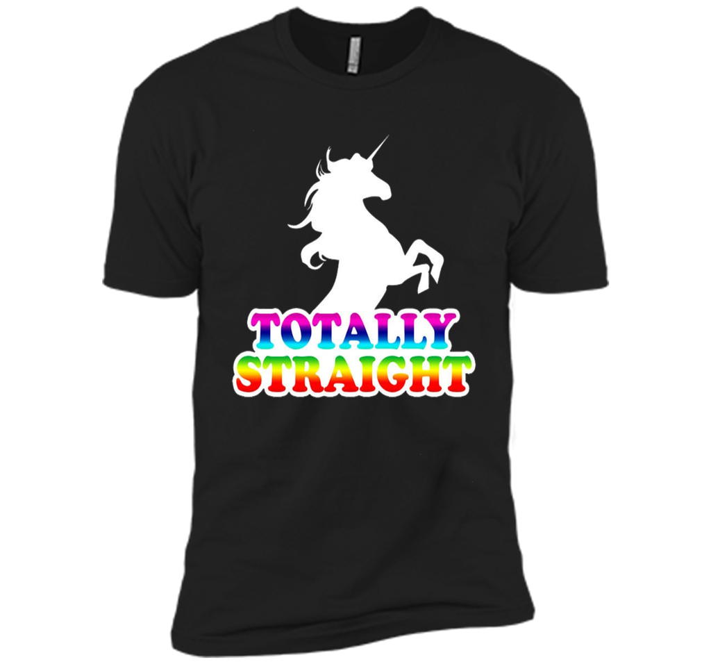 AW Fashions Totally Straight - Gay Pride Premium T-shirt