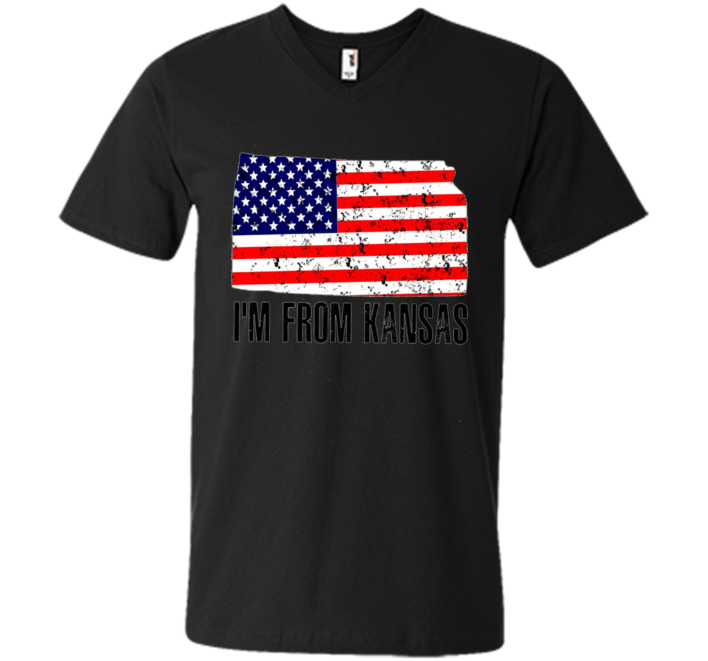 Proud of Kansa USA flag Independence day Tshirt