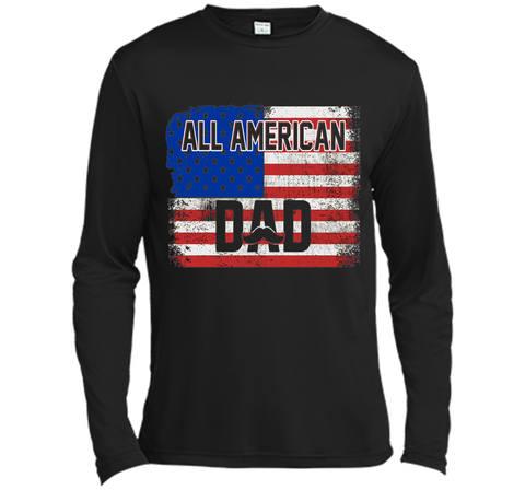 All American Dad American Flag T-Shirt Father's Day Shirt