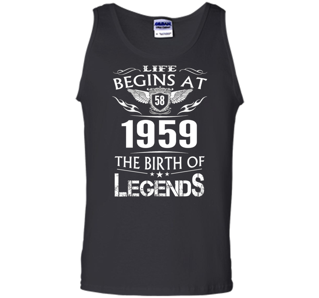 Life Begins At 58 1959 The Birth Of Legends T-Shirt shirt