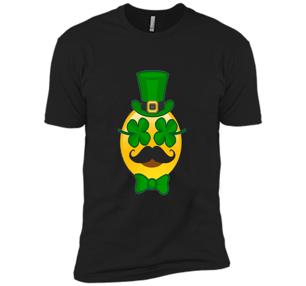 St Patricks Day Emoji T-Shirt Funny Mustache Men Girls Boys