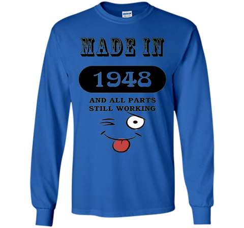 68th Birthday Gift Made in 1948 Funny Ladies Gentlemans T-Sh