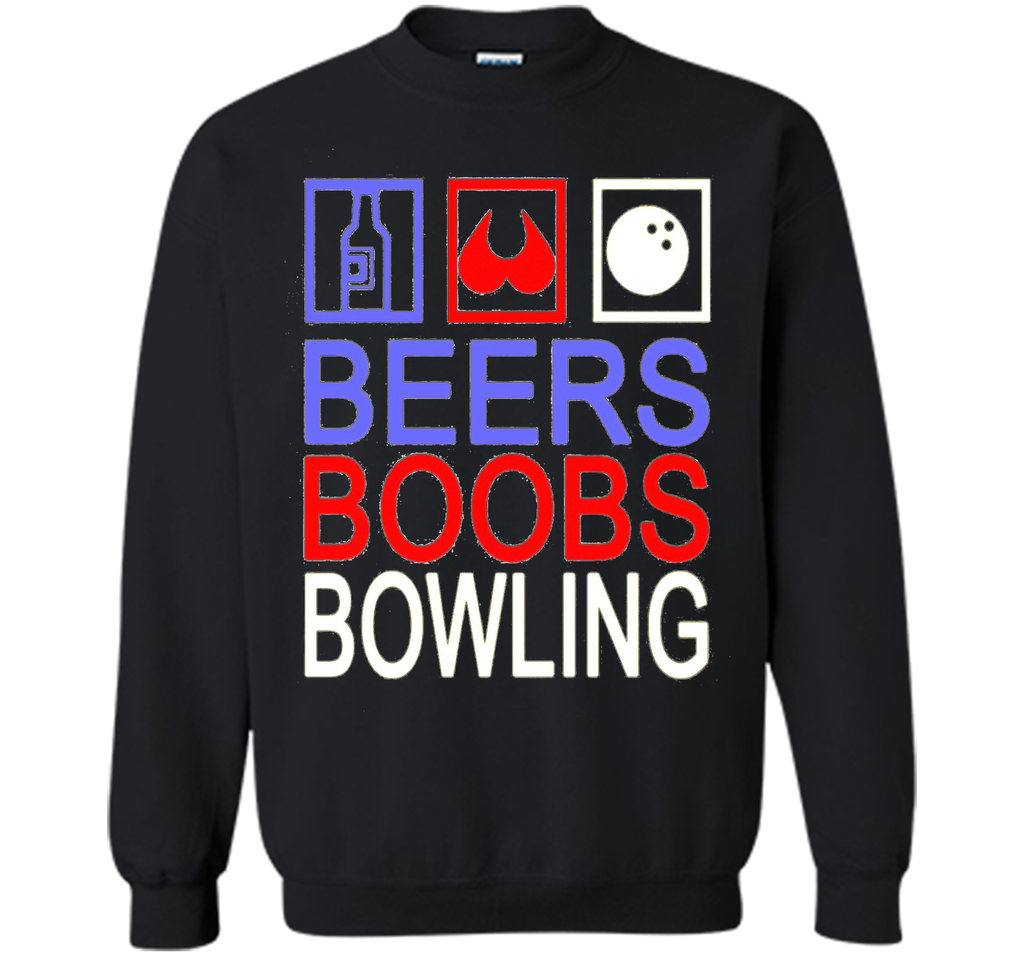 Funny Bowling Shirt - Beers Boobs Bowling Shirt