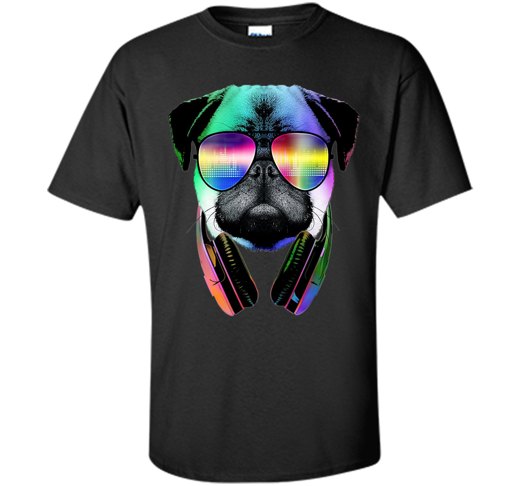Original: Music Lover Pug - Dog Lovers T-Shirt - 2016