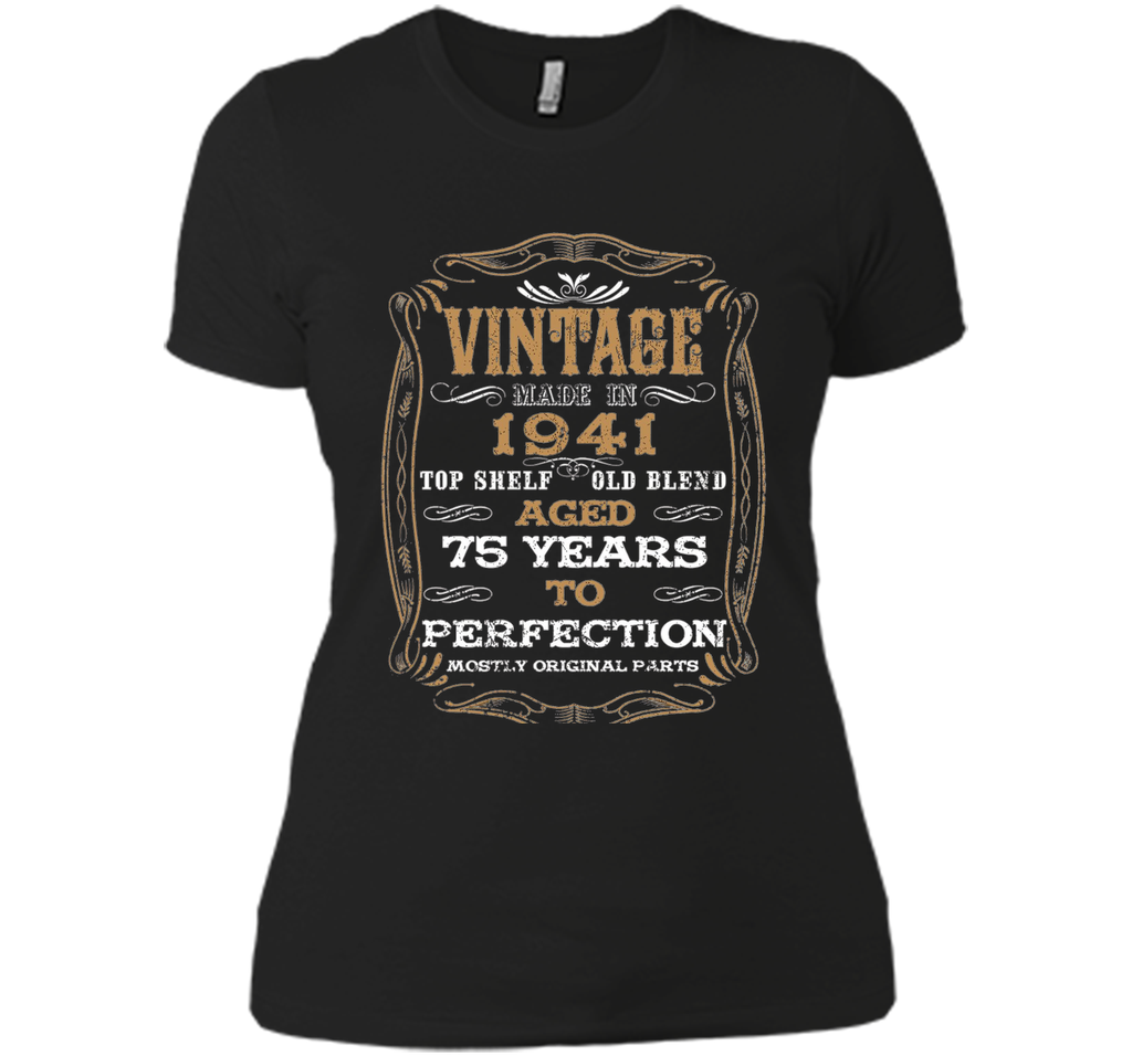 Vintage Aged To Perfection 75 Years 1941 BirthdayGifts T-Shi